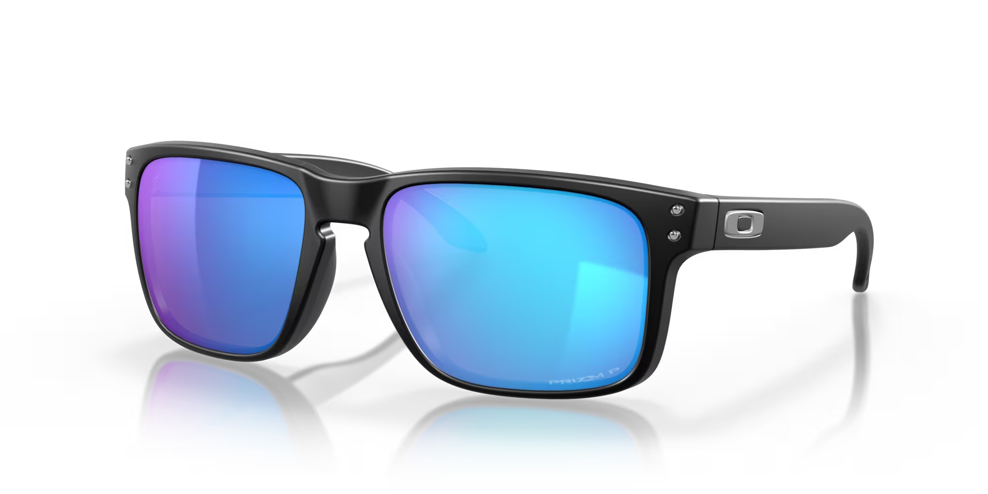 OAKLEY HOLBROOK MATTE BLACK/ PRIZM SAPPHIRE IRID POLAR