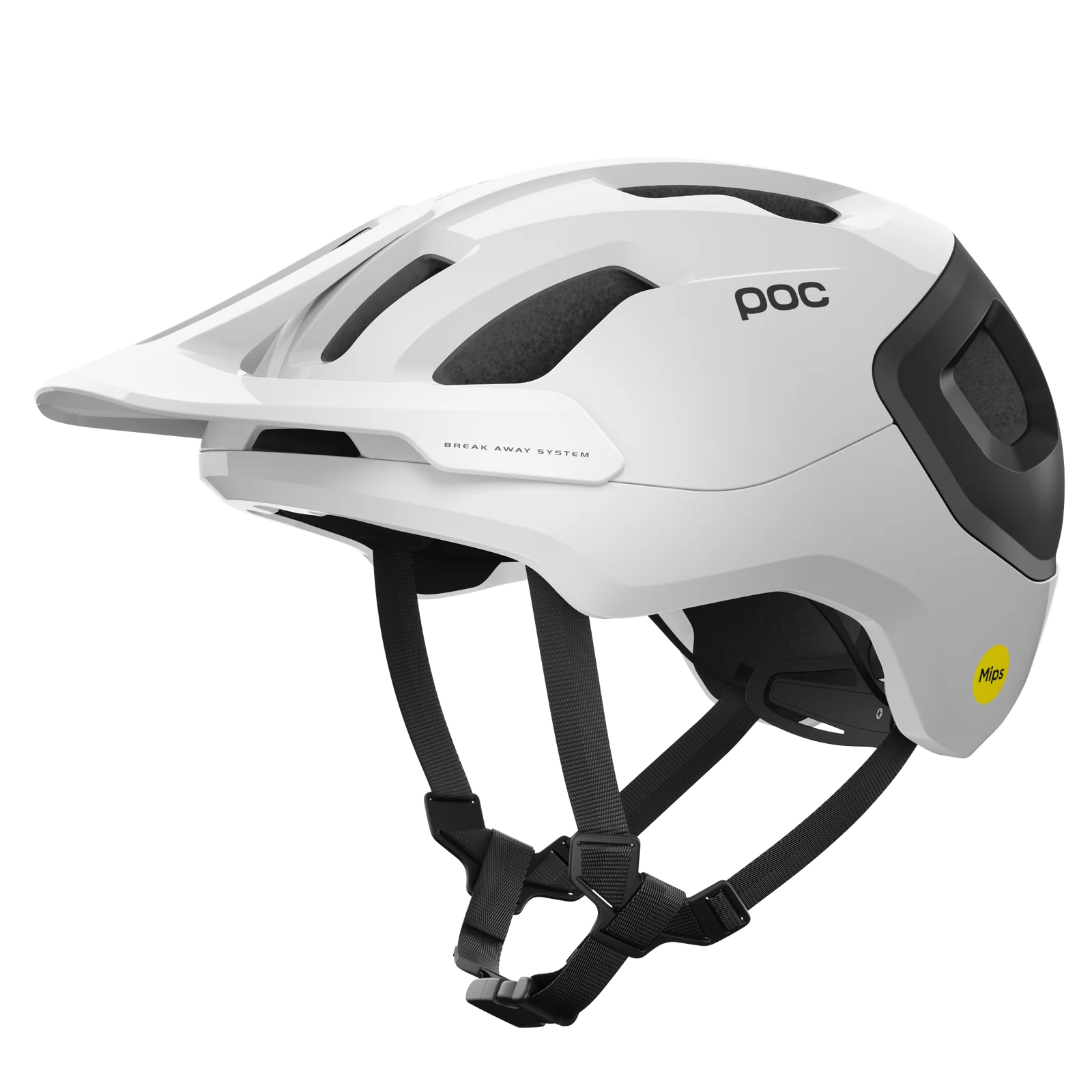 POC AXION RACE MIPS WHITE/ BLACK MEDIUM