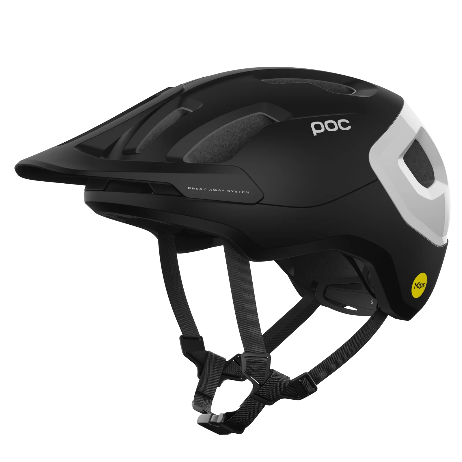 POC AXION RACE MIPS BLACK/ WHITE LARGE