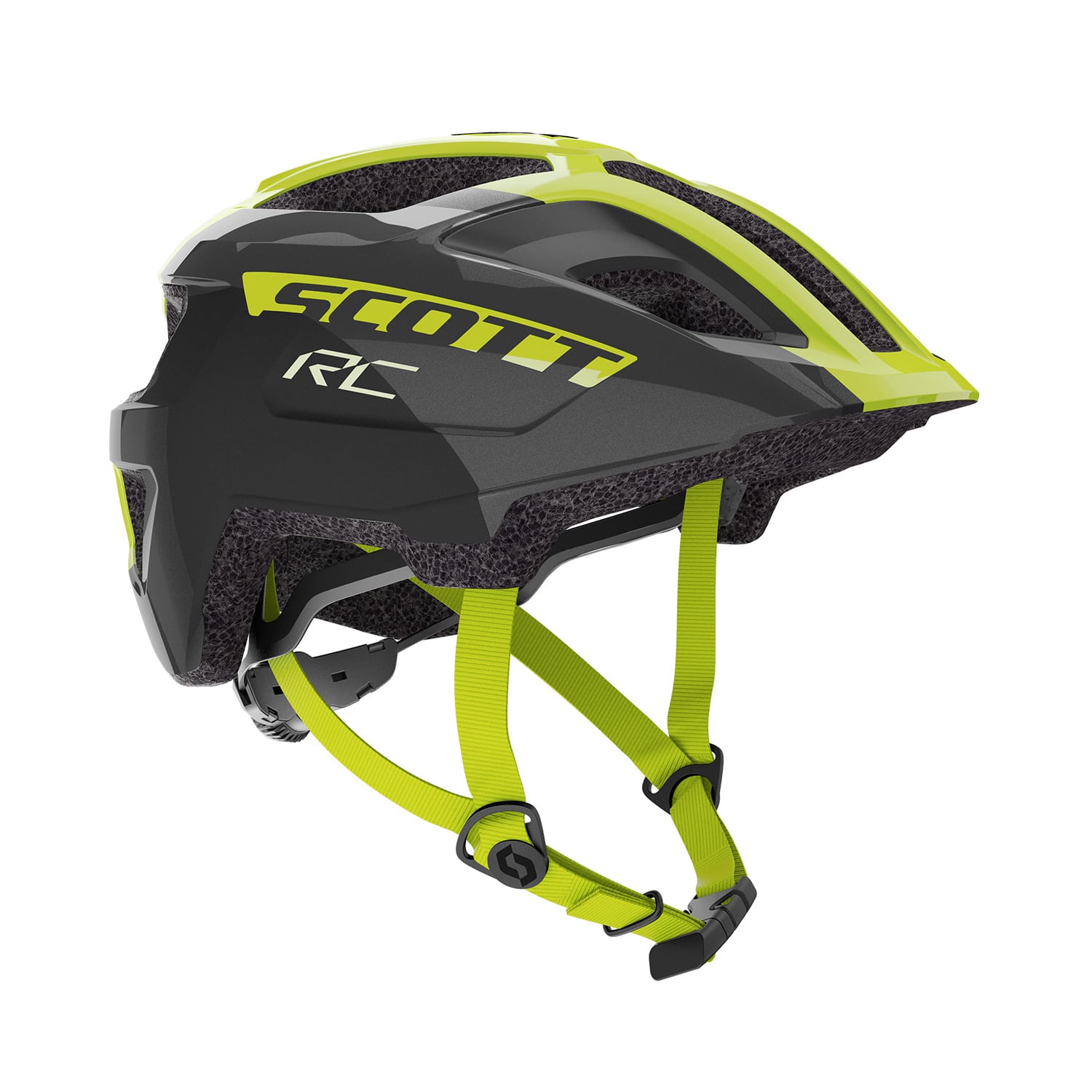 SCOTT SPUNTO JUNOIR HELMET BLACK RADIUM YELLOW