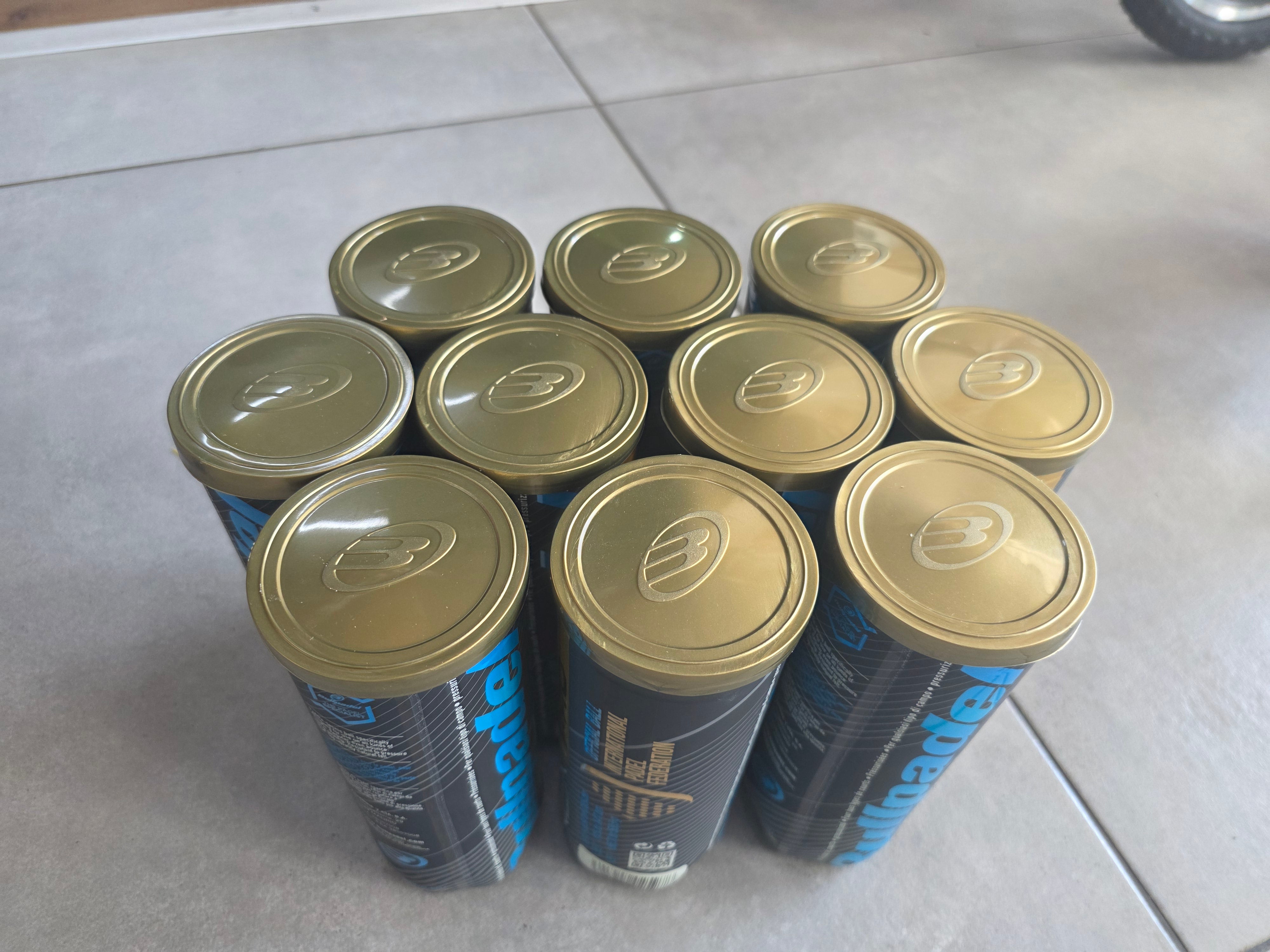 BULLPADEL NEXT PRO BALLS  SET OF 10 SLEEVES (SLEEVE OF3 BALLS)