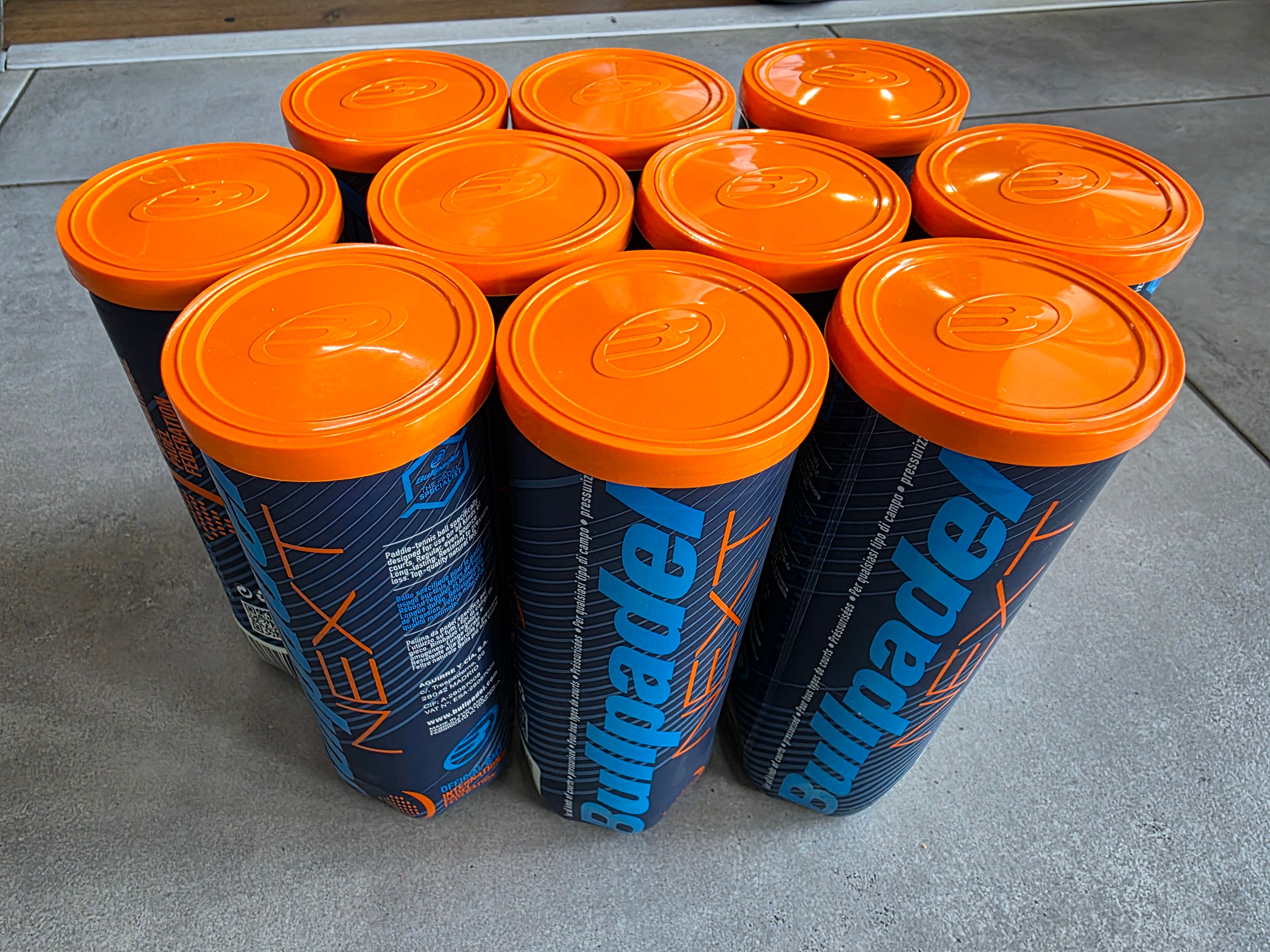 BULLPADEL NEXT BALLS SET 0F 10 SLEEVES ( SLEEVE- 3 BALLS)