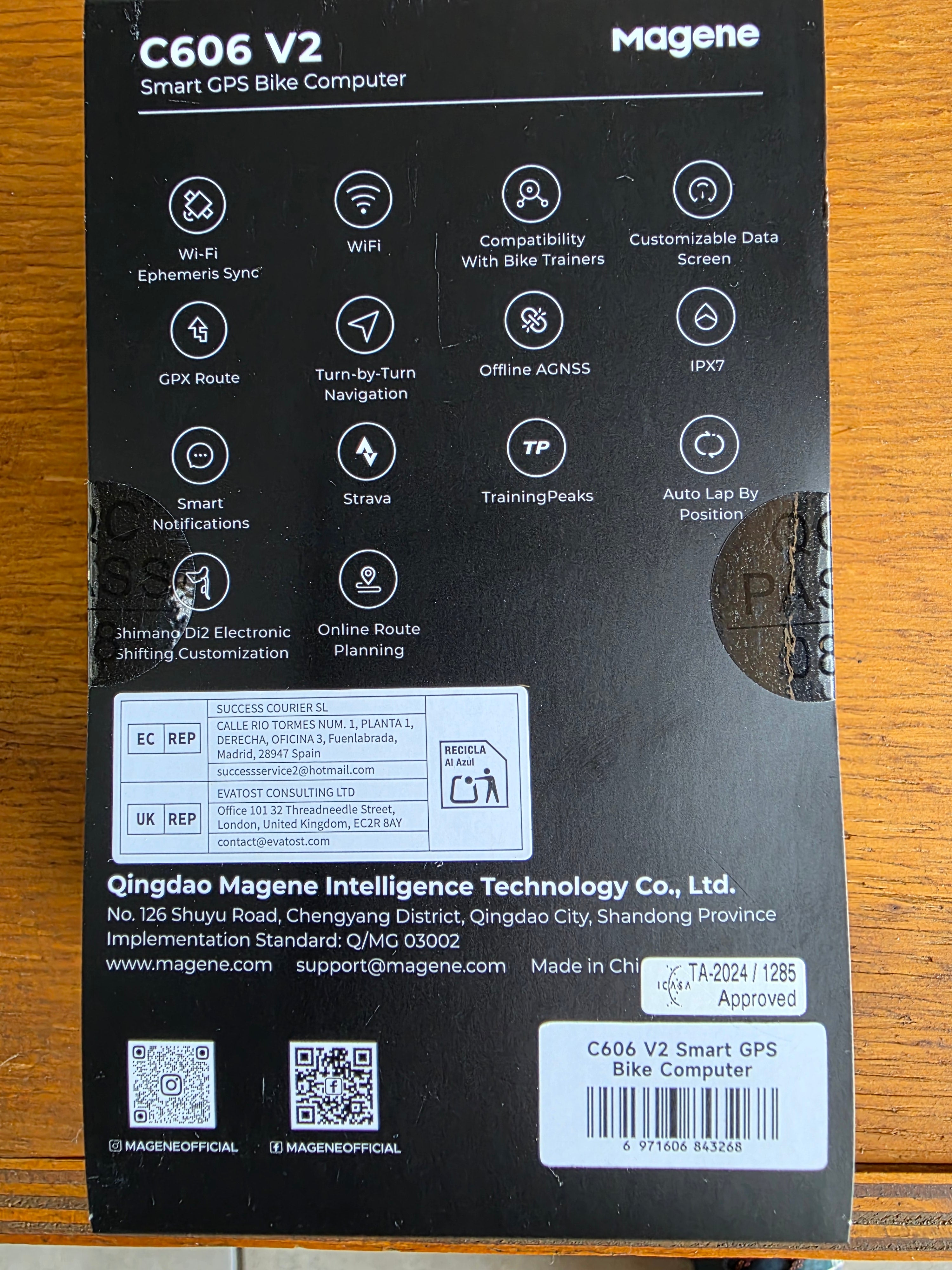 MAGENE C606 V2 SMART NAVIGATION GPS BIKE COMPUTER