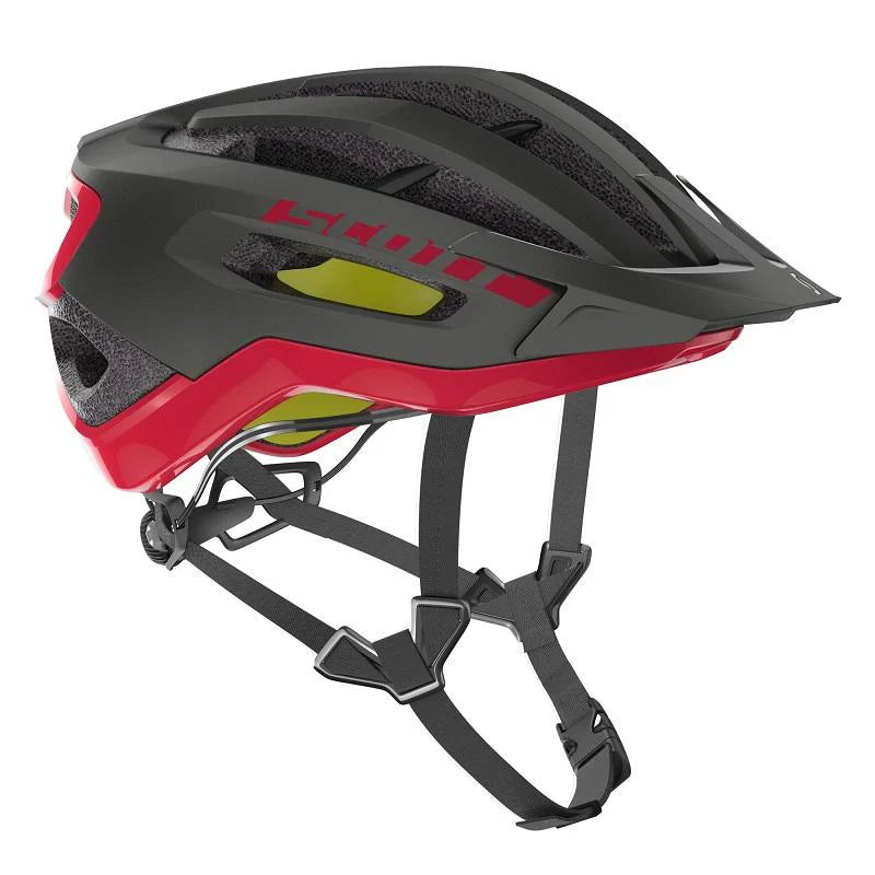 SCOTT FUGA PLUS + HELMET MEDIUM DARK GREY/ PINK