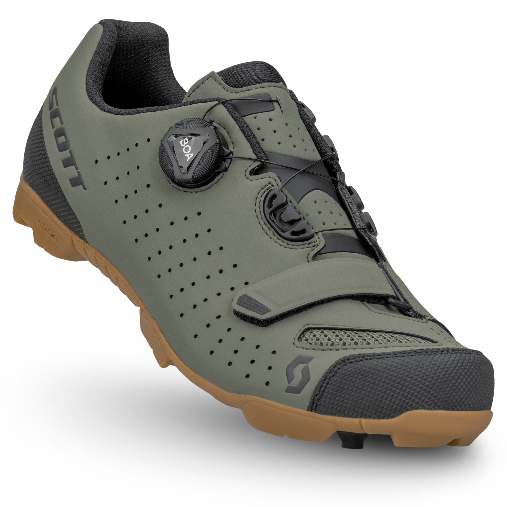 SCOTT  COMP BOA   MTB  SHOE GREEN/ BLACK