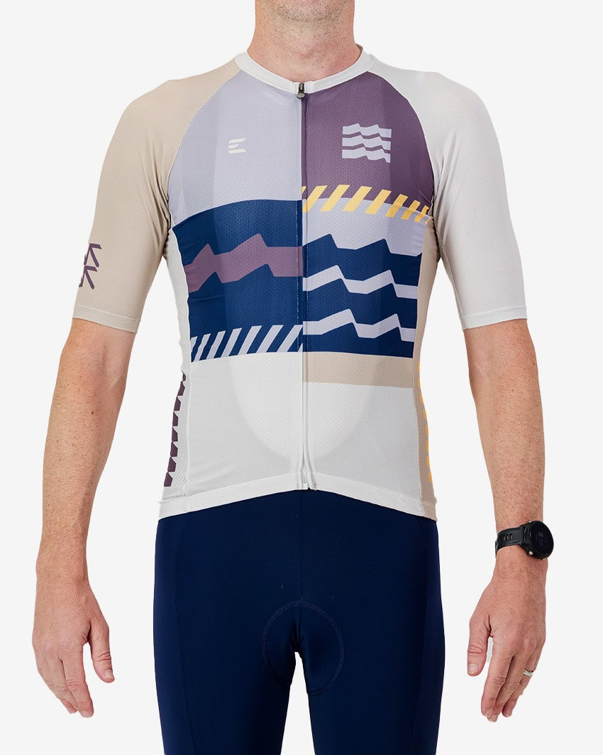 ENJOY SUPREMIUM SHIRT SHORT SLEEVE GEOM LIGHT