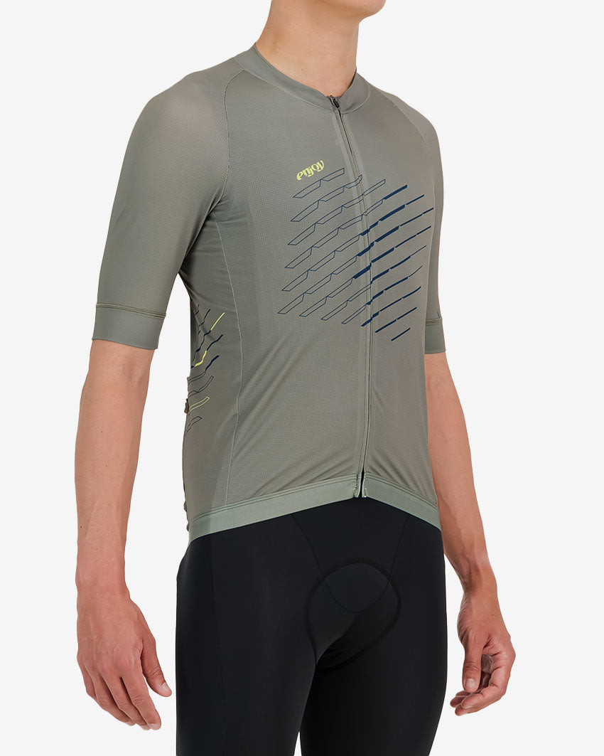 ENJOY OCTANE CYCLING SHIRT CHEVRON/ RESEDA  MEDIUM