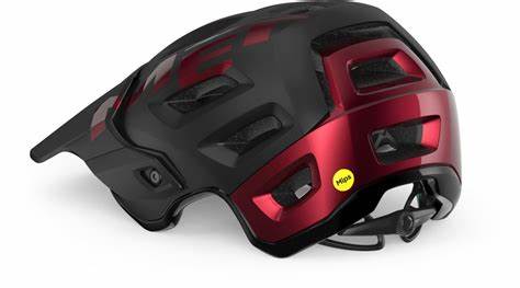 MET ROAM HELMET MEDIUM RED/ BLACK METALLIC