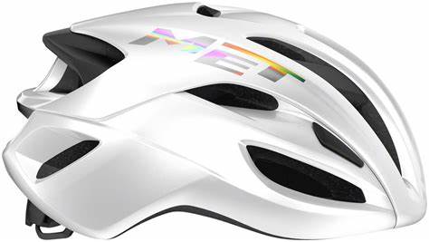MET RIVALE HELMET WHITE HOLOGRAPHIC LARGE