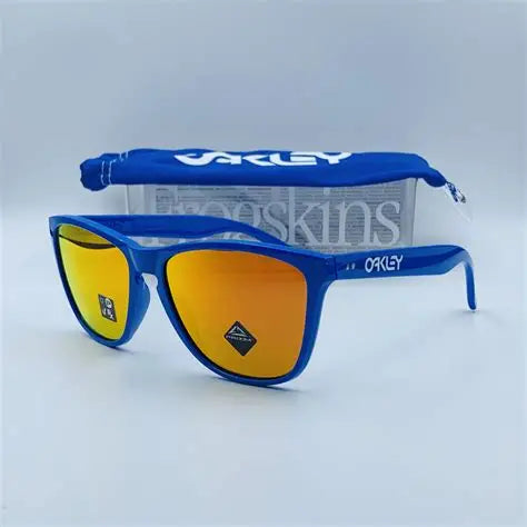 OAKLEY FROGSKIN PRIMARY BLUE/ PRIZM RUBY- Limited edition Frogskins™ 35th Anniversary