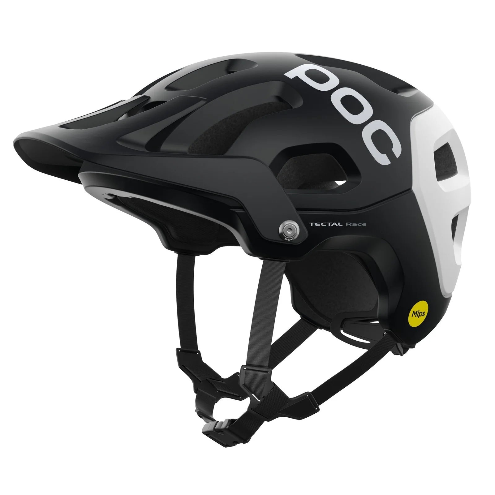 POC TECTAL RACE HELMET URANIUM BLACK/ WHITE  LARGE