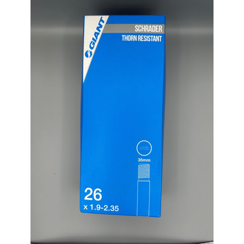 GIANT TUBE 26" X1.9-2.35   AV  THORN RESISTANT WITH SEALANT