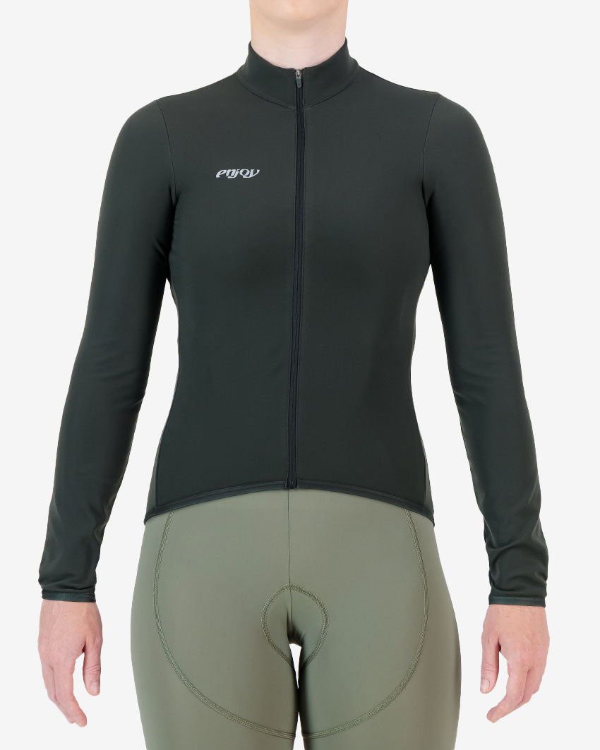 ENJOY COCOON LONG SLEEVE JERSEY  FOREST FEMALE