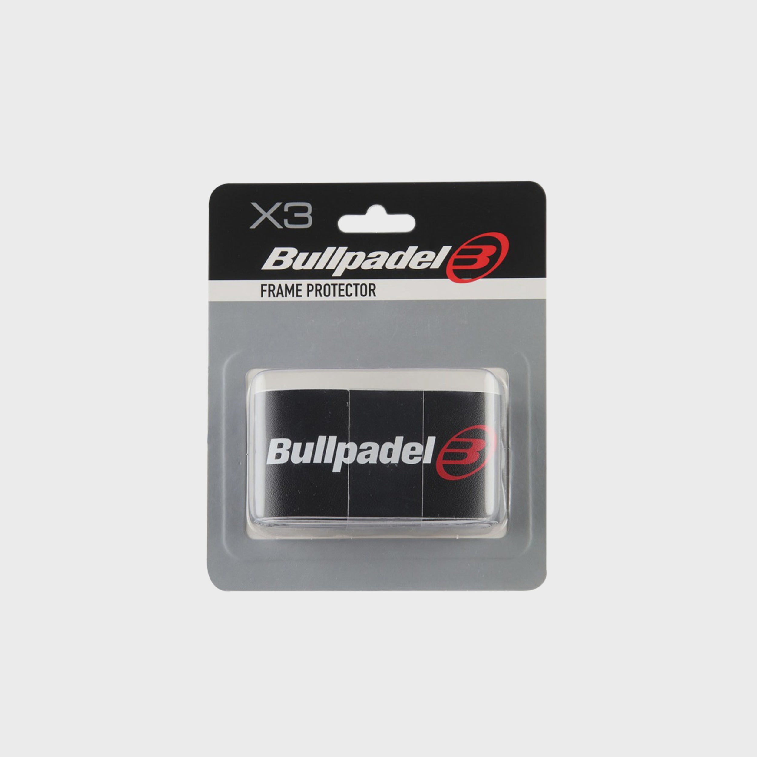BULLPADEL FRAME PROTECTOR STICKER 3-PACK BLACK