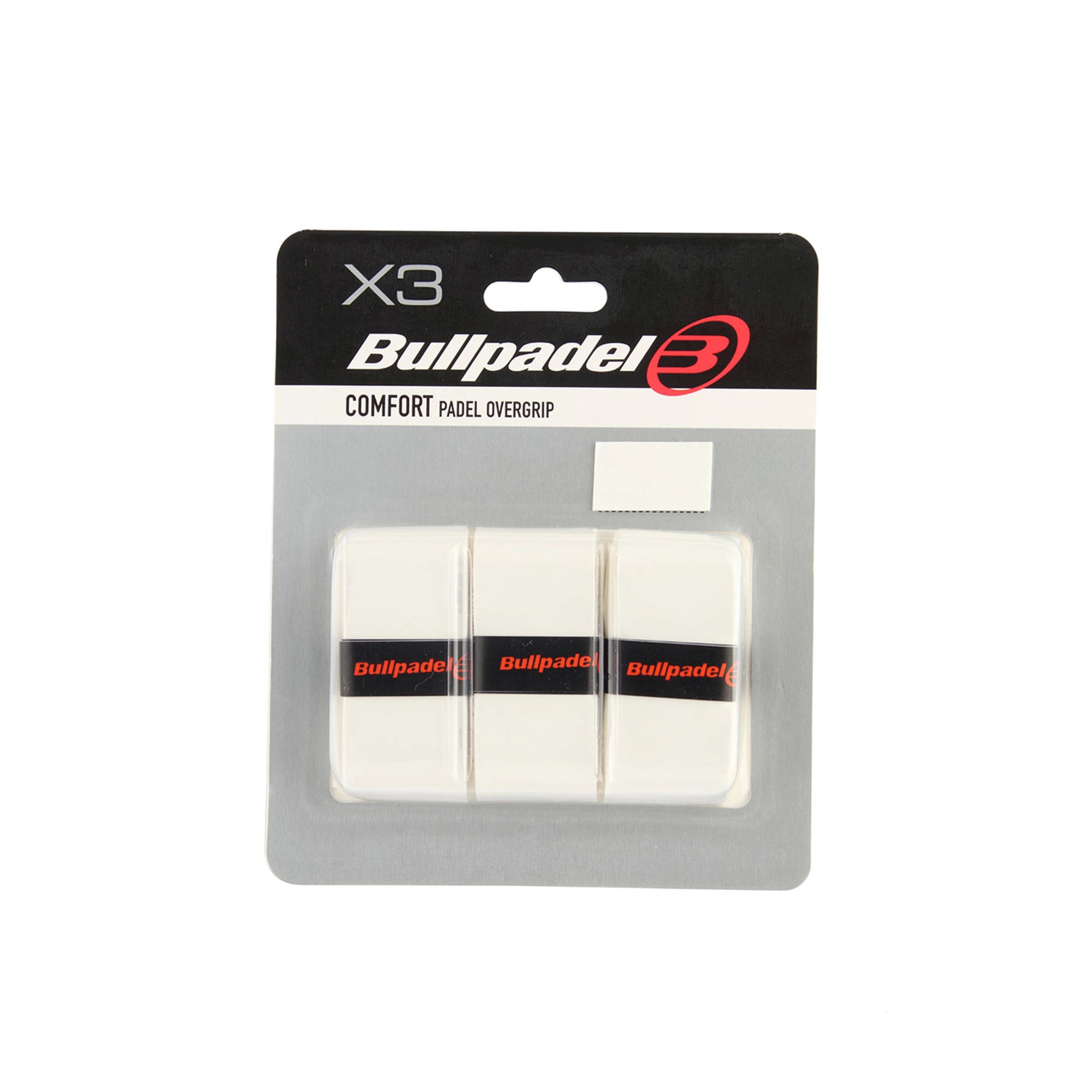 BULLPADEL OVERGRIP 3 PACK- WHITE