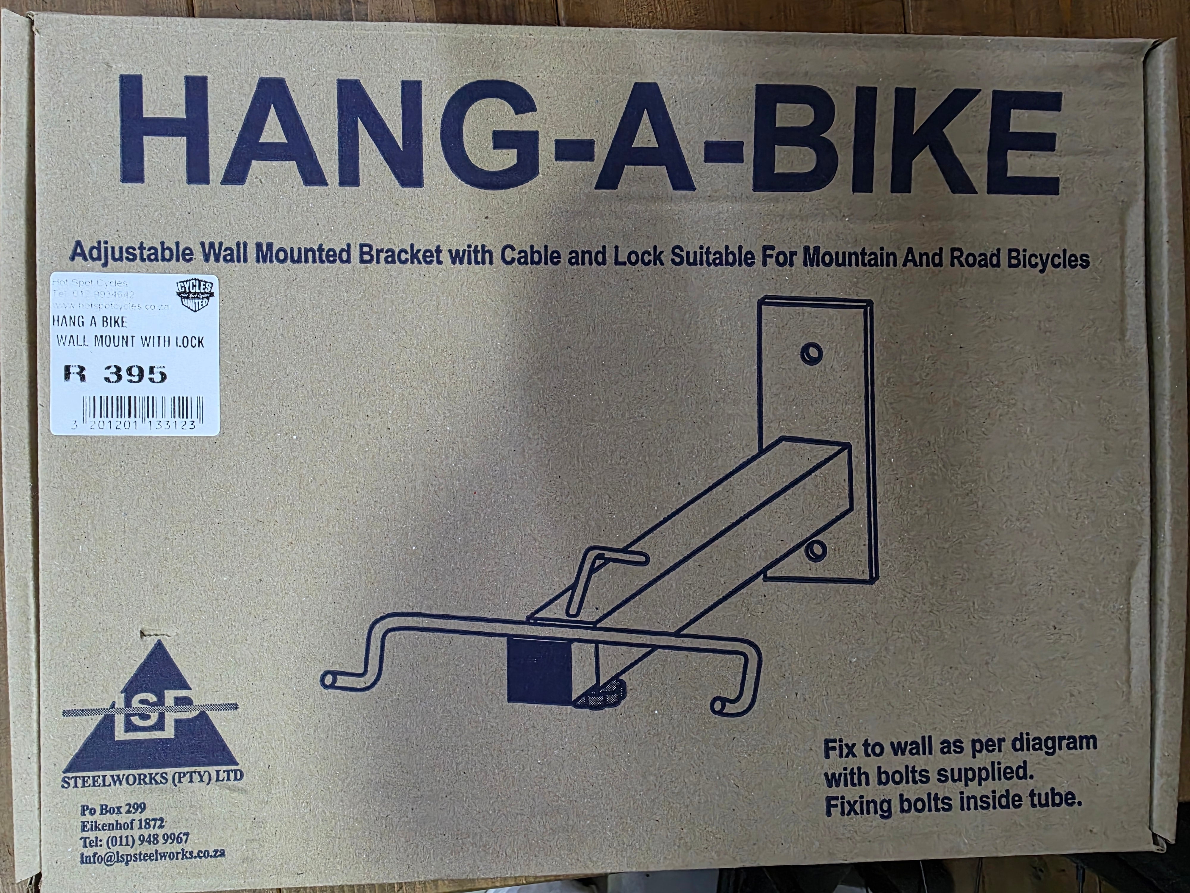 HANG A BIKE WALL MOUNT WITH A LOCK