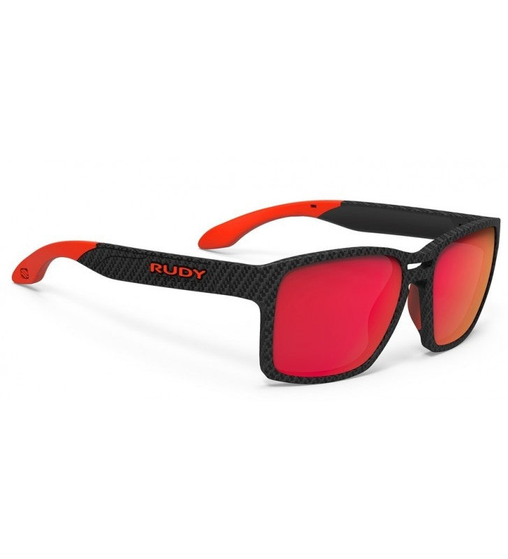 RUDY PROJECT SPINAIR 57 SUNGLASS CARBON MULTILASER RED